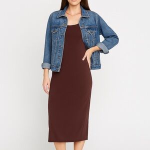 Gentle Fawn Chocolate Brown Midi Dress